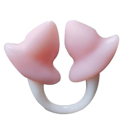 Earplugs for swimming, waterproof swimming nose clip, waterproof diving silicone nose plug, professional nose anti-choking artifact, children and adults set, medium (M) sky blue