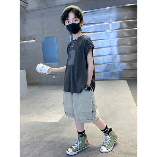 G.Duckkids Little Yellow Yellow Duck Boy Cust Summer 2025 Новый детский костюм Летний мальчик Летний костюм Большой детский рука