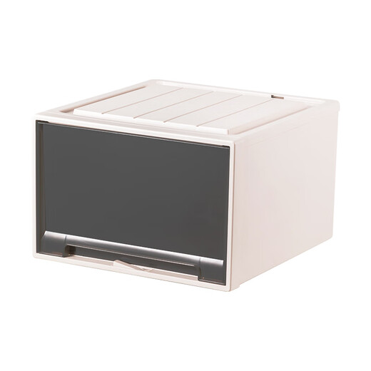 
LDVEP wardrobe storage box drawer type clothing storage box household clothing storage box plastic transparent underwear storage cabinet C3523 [deep 45*width 35*height 23CM] one-pack brown [export quality/no installation]