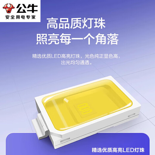 Bull (BULL) LED floodlight outdoor courtyard factory garden light camping light IP65 waterproof grade 100W Wanjiang series MG-D100A-AE-6500K white light