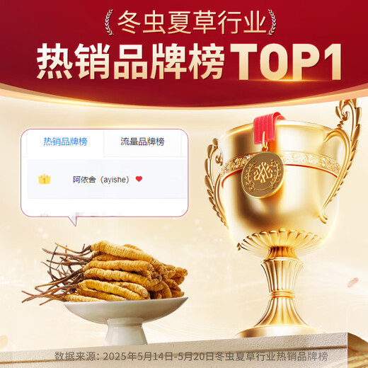 
Ayishe Cordyceps Summer Sugar Garbage Gift Broken Cordyceps Send parents to elders to provide affordable family nourishment gift box Large broken grass 5 grams/can [Special offer to try fresh, nourishing entry]