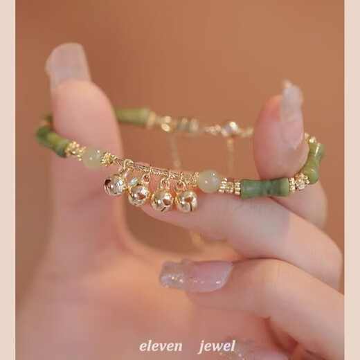 
Tell the wind chime new Chinese bamboo joint bracelet for women ins girls high-end niche retro bestie gift jewelry M673 [Tell the wind bracelet]