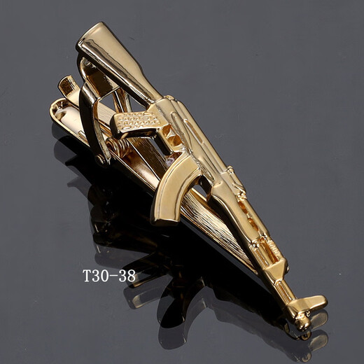Accesorios de moda y personalizados ropa formal de ropa clip creative sicissors gafas forma de pluma clip rifle de oro