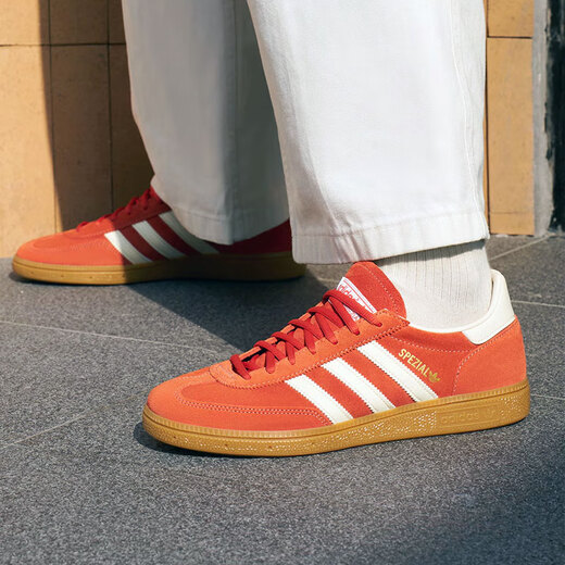 
Adidas (adidas) Clover Men's Shoes Women's Shoes 2025 New Summer HANDBALL Classic Sports Board Shoes German Training Shoes T-toe Shoes IG6191 Orange 44.5