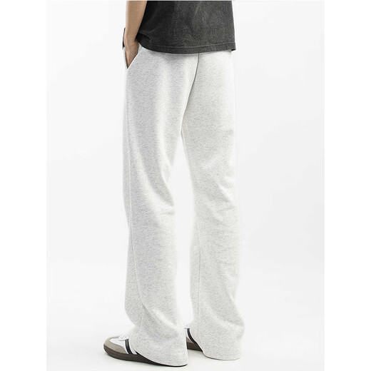 SWAMP AREA American scimitar boot-cut pants for men in autumn and winter trendy wide-leg sports and casual sweatpants KS1109 flower gray 2XL