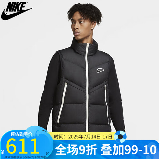 Nike (Nike) Мужская одежда повседневная жилетка Спортивная спасательная жилет CU4415-673 CU4415-010/2020 Winter S