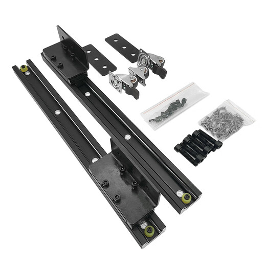 OEMG middle island table side-mounted guide rail open island table kitchen dining table pulling slide invisible telescopic bar table total guide rail length 1700mm/stroke 1585mm