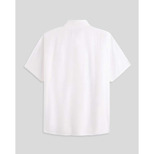 ABERCROMBIE / FITCH Men's 25 Summer New Classic Little Elk LOGO Oxford Spinning Short Sleeve Shirt KI125-5084 White S (175/92A)