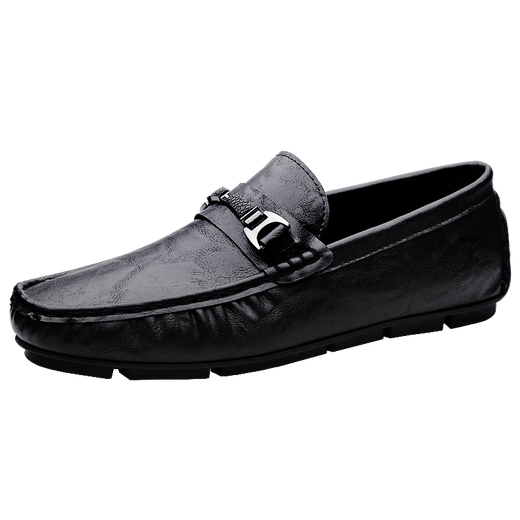 Zapatos de cuero de cuero genuinos zapatos de cuero casuales para hombres zapatos suaves para hombres zapatos de negocios transpirables zapatos de moda para hombres zapatos de cuero británico 9912 negro 38