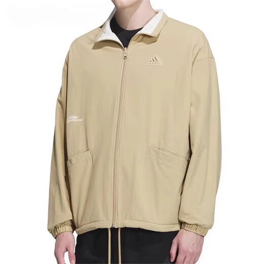 阿迪达斯 （adidas）男款拼色运动教练服梭织F风休闲夹克外套IT3965官方旗舰正品 HN4748浅绿防晒服 M
