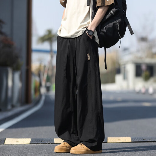 NASA Basis Eisseidenhose Herren Sommer dünn schnell trocknendes kühles Gefühl für Männer Sporthosen Männer losen geraden lässigen Hose 1667 hellgrau XL /130-160jin [Jin entspricht 0,5 kg]