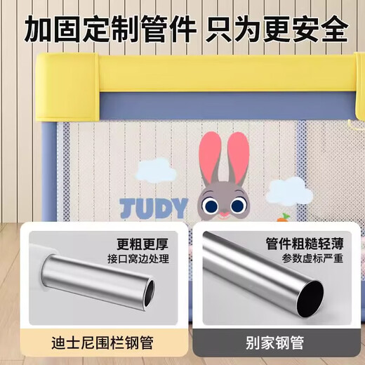 Baby fence thickened anti-fall guardrail crawling mat baby game ground children's crawling mat living room home inner diameter 200*200cm +PE crawling mat