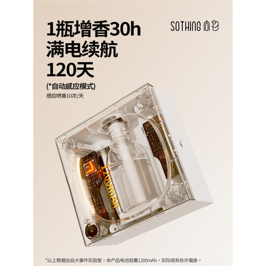 Xiangwu Aroma Diffuser Automatic Fragrance Machine Fragrance Machine Human Body Sensing Smart Bathroom Deodorizing Fragrance Gift Box Fragrance Machine 3 Kinds of Essential Oils White Tea + Encounter + Hilton