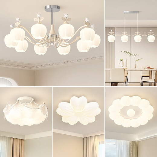 Opp 2025 new lighting living room chandeliers simple butter style 2025 designer new lighting fixtures full-house package CX-967-10 head + 95cm + 90w wall control + three-color light