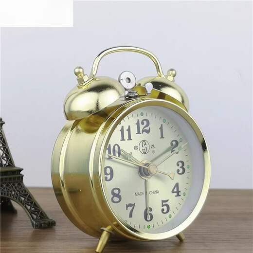 OUOETY Extra-Hit Horseshoe Mechanical Watch Vintage Retro Nostalgic Metal Movement Manual Clock Gold Blue Bronze 1585 [Battery Model]