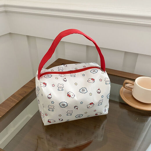 War Helm Cartoon New Katie Large Capacity Makeup Bag Travel Portable Storage Washing Three-dimensional Cute Handbag Nylon Cat Makeup Bag Without Pendants