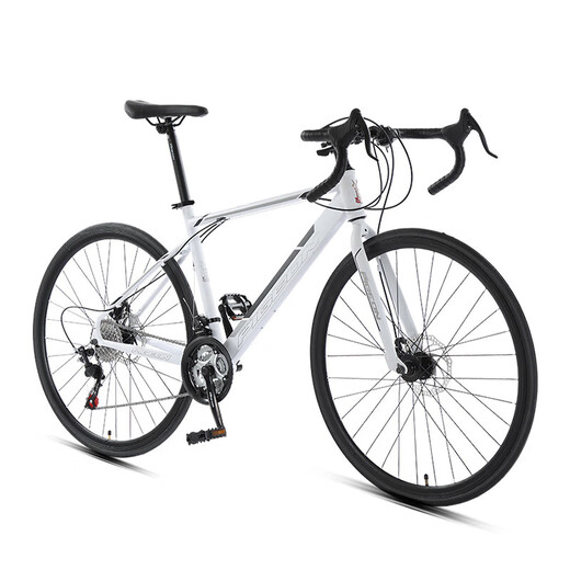 Feige Road Bike 700C24 Speed Männer- und Frauen -Erwachsenenstudentin Teen City Freizeitpendler Sportwagen Weiß