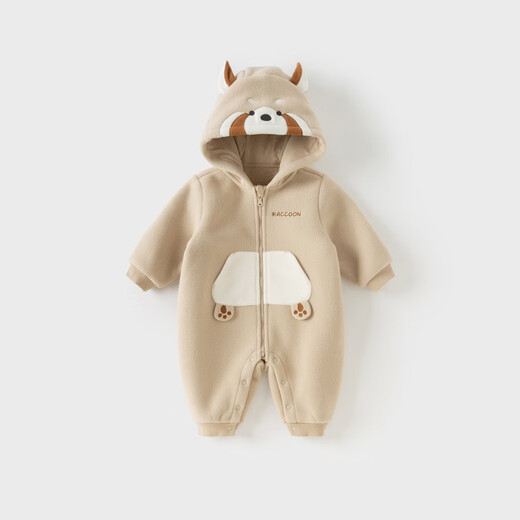 戴维贝拉【动物园】婴儿衣服开秋外出服连体衣女宝秋装男外套