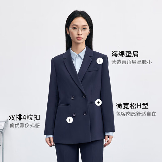Shandubila business commuting interview small blazer women's autumn easy-care drape casual blazer single-piece top