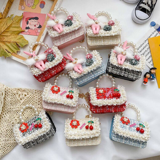 Disney's fashionable princess handbag Internet celebrity little girl mini versatile crossbody bag children's small fragrance style bag 2025 new model 9756 rabbit blue