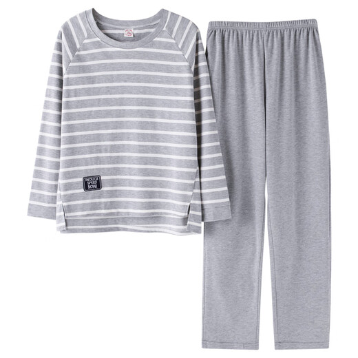 Antarctic pajamas couple long sleeve pure cotton suit spring and autumn Korean style thin cute large size cover full cotton home clothing 9921 M women_