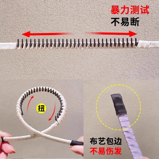 Teethed anti-slip headband for women's face wash, high skull hairpin, broken hair organizer, hair accessories, hair bundles, hair accessories 2_yellow + light pink