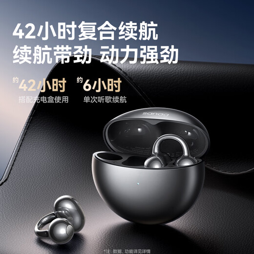 Sanag S6Sultra [Национальная субсидия] Ушная гарнитура Bluetooth, концепция костной проводимости, беспроводная гарнитура с открытым спортом, адаптированная к Xiaomi