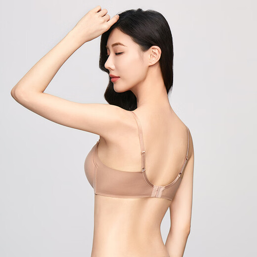 安莉芳专柜新品光面无痕小胸聚拢内衣女一片式舒适文胸EB00812 岩石金RGD 80B