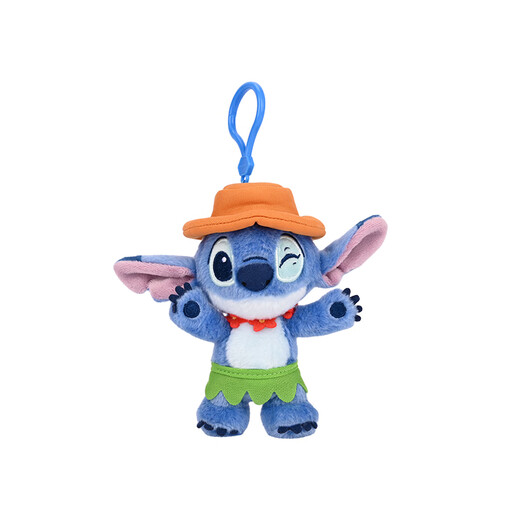 Disney (Disney) Stitch Dance Summer Pendant Doll Pollush Toy Tet Stitch Boy and Girl Birthday Gift Schoolbag sac Keychain