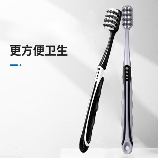 SOAO中硬毛高级牙刷男士专用去牙渍清洁烟渍成年人 特硬礼盒套装