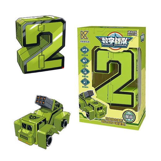 Kinder mit großer digitaler Deformation Mecha-Spielzeuge für frühe Bildungsgebäude für Jungen und Mädchen 2-6 Jahre alt 0-9 Digitale Roboter zusammen. Große 5 Symbole addieren, subtrahieren, multiplikation und Abteilung entsprechen der Zahl