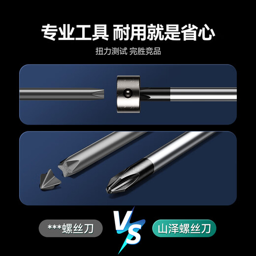 Shanze Cross Slotted Screwdriver 4-piece Set with Magnetic Suction Multifunctional Screwdriver Home Repair Tool LSD2