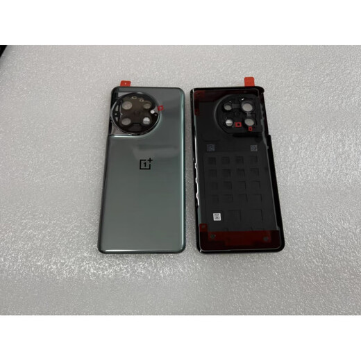 Realme is suitable for OnePlus 11 original back cover glass, original original OnePlus 11 mobile phone back case battery cover, OnePlus 11 original back cover, black, with frame and no lens