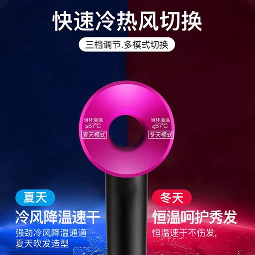 Xiaomi Baby Series Leafless High-Speed Hair Dryer National 3C Certification丨4.5 Billion Negative Ions for Hair Care Household Electric Dryer Quiet and Quick-Drying High Power Hair Care Gift Gray 4.5 Billion Moisturizing Negative Ions Single Nozzle - Nourishing Hair Care 2025 New Top Version 1.8 Meter Cable Long Gift Box