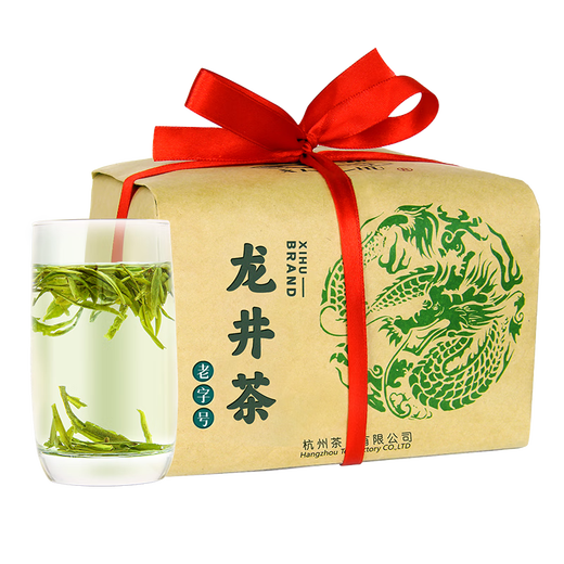 西湖牌2025新茶上市绿茶三级雨前浓香龙井茶传统纸包春茶200g自己喝