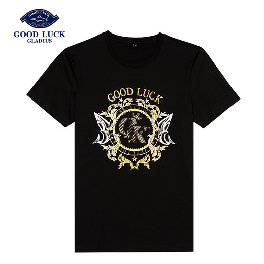 Desha Sommer Baumwolle bequemes Basishemd für Männer Jugend Fashion Diamond Patch Casual Kurzärmer T-Shirt Fy13553 Tinte Schwarz l gleich Größe