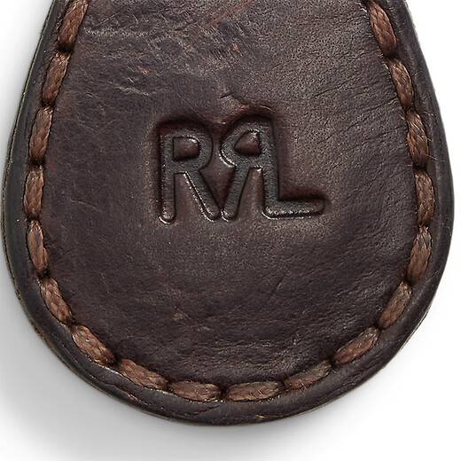 RRL Men's 25th Autumn Leather Keychain RL95031 201-Dark Brown ONE
