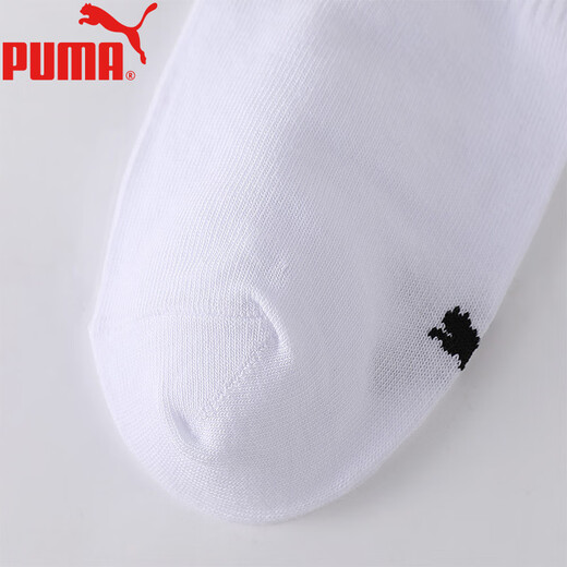 PUMA夏季低帮短筒袜子休闲舒适透气船袜1双装-002白色 002白色 均码 39/42（推荐鞋码40/43）
