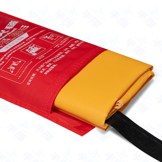 Half-centimeter fire blanket 1.2m*1.2m silicone fiberglass national standard fire blanket fire protection industrial commercial kitchen home hotel office building fire escape heat insulation flame retardant high resistance silicone fiberglass cloth 1.2m*1.2m