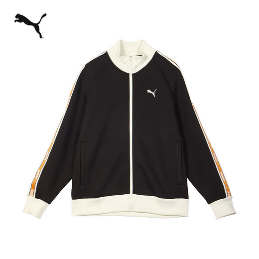 Puma (Puma) Veste en veste en tricot à cordes rétro lâche pour hommes et femmes 2025 Nouveau sport top 633269