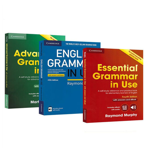 Cambridge English Grammar Advanced Essential English Grammar in Use Power Delivery, hochwertige Farbe/komplettes Set mit 3 Büchern