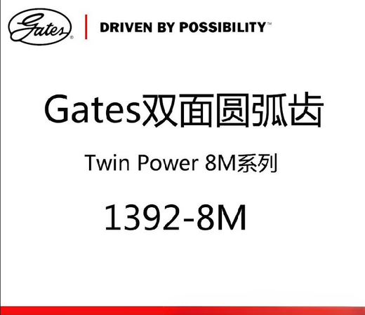 American Gates Gates doppelseitige Zähne TP 1392-8m Lichtbogenzahnsynchrongur