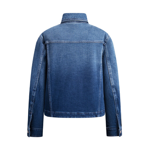 Navigare Italienisch kleines Segelboot Frauen breite Version Denim Jacke 2025 Herbst Neue Klassiker All-Match-Jacke Top Denim Blue M.