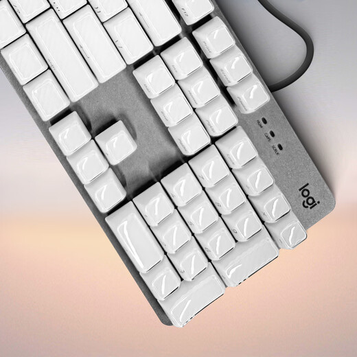 Logitech K845 Mechanische Tastatur Backbeleuchtung Kabeltastaturspiel E-Sporttastatur Tee Green und Rotachse Tastatur DIY Keycap Office-Spiel Tastatur und Maus-Set in voller Größe 104 Tastatur K845-Weiß Magic Wave Crystal Keycap Tee Shef