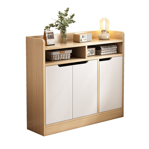 
Xinyouliangjia shoe cabinet home door modern simple cabinet entrance wall shoe cabinet three-door G046 white 80cm