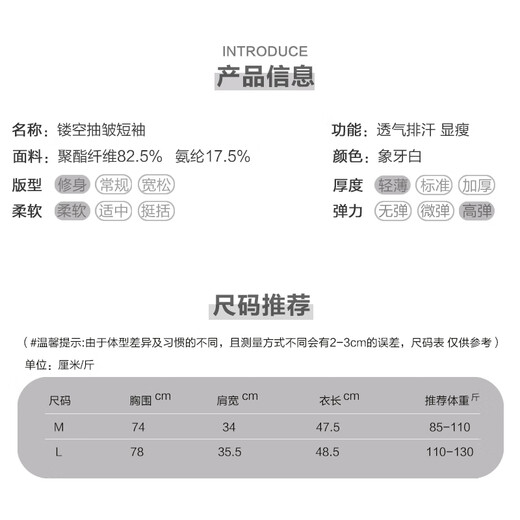 Nanmu Xiong Yoga Wear Women's Top with Chest Pad Sports Slim Short Sleeve T-Shirt Running Quick-Drying Pilates Training Fitness Breathable White Short Sleeve M Size 85-115Jin Jin is equal to 0.5 kg