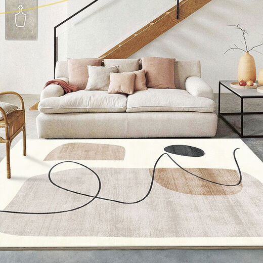Kezhitu Carpet Crème Style Salon Room Table basse basse japonaise Nordic Nordic Style Sofa Lit Side Bounner Simple Mat ZJ691- 80 * 160cm [Tissu épaissis de haute qualité]