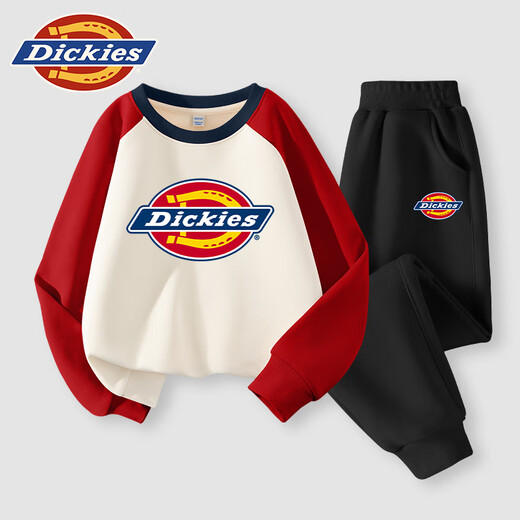 
Dickies children's clothing and children's sweatshirt suit spring and autumn style boys' thin pullover shirt for children 3-9 years old trendy two-piece set