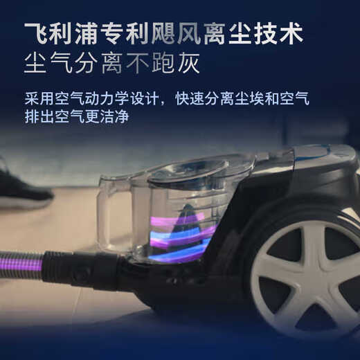 飞利浦（PHILIPS）吸尘器 家用大吸力手持式 大功率地毯沙发 除螨除宠物狗毛 强力吸尘机【尾货机】 FC9735/官方标配+滤网＋滤棉【自带除螨刷】