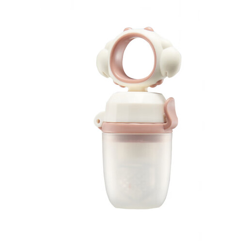 Baby food bite bag Fruit and Vegetable Silicone extrusion molar stick teether baby eating fruit supplementary utensils for home use blue without base 1 pack